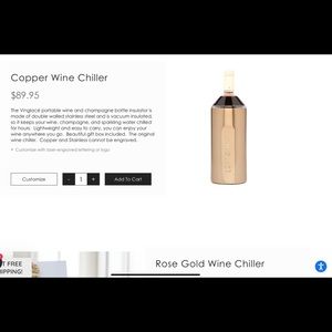 VINGLACE Wine Chiller - Copper